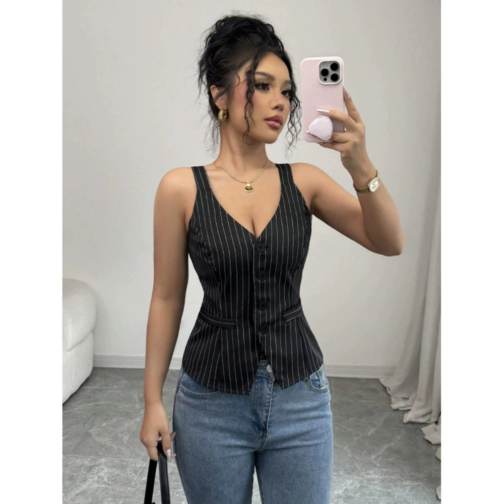 ZARA Women Sleeveless Stylish Summer Slim Fit Elegant Camisole Top
